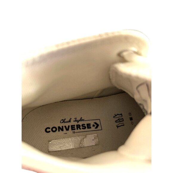 Converse Girls Sneakers Leather Chuck Taylor White Size 3 - Picture 6 of 9